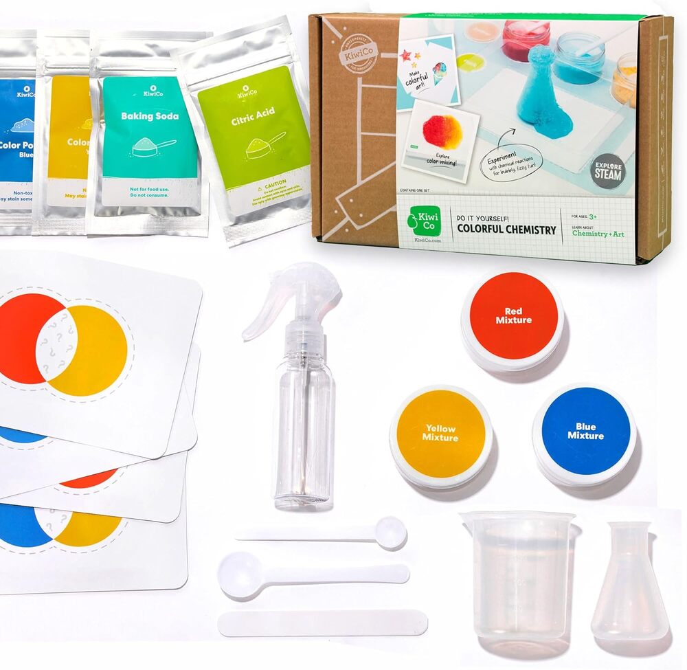 KiwiCo  Colorful Chemistry and Science Kit  Safe Chemical Reactions Ages 3-8 NWT